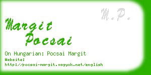 margit pocsai business card